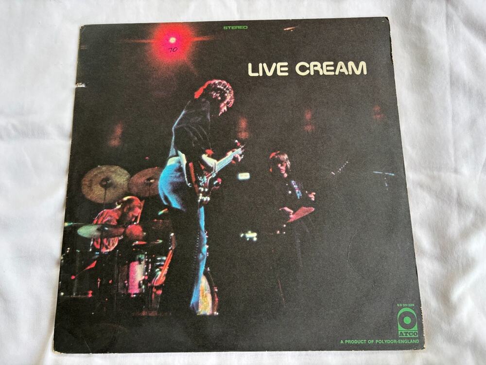 Cream Live Cream LP Vinyl Record 1970 US 1st press monarch ATCO VG+ VG+